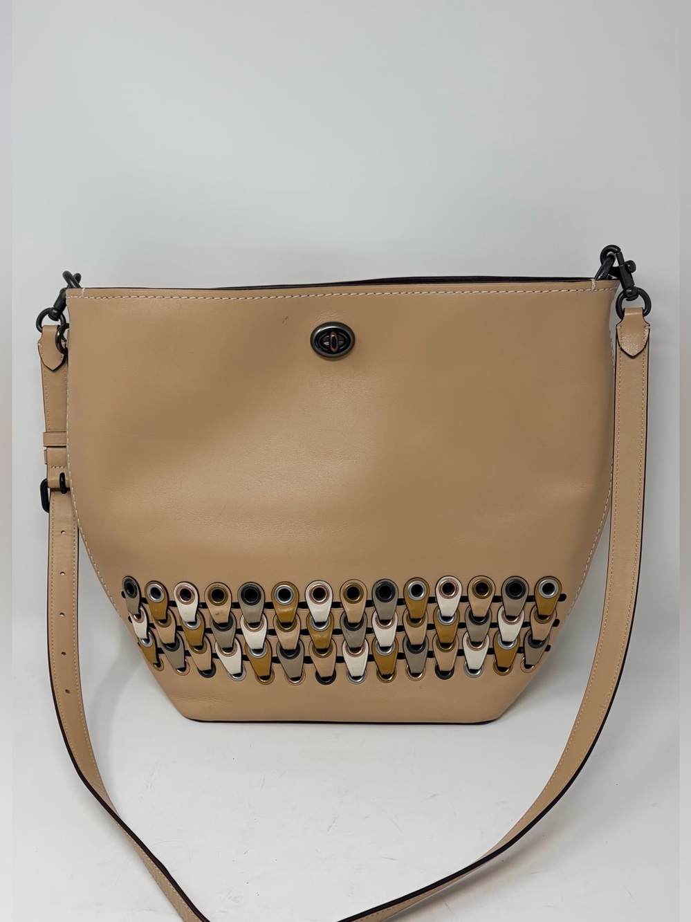 Coach 1941 Duffle Bag in Beechwood Smooth Leather with Link Detail